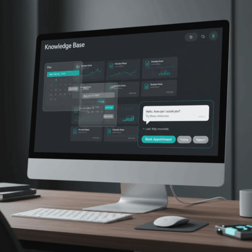 Website-Chatfenster mit Terminbuchung und Knowledge-DB-Karten — Workflow-Automatisierung für KMU